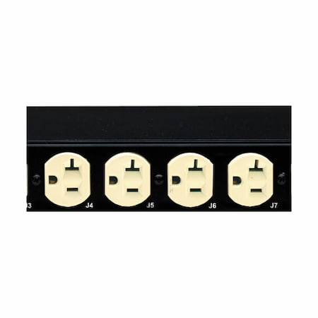 Eaton PDU, Rack Mounted, 5-20R, L5-20P, 9 ft., Black PWATSL520004